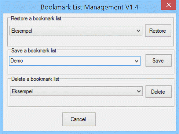 bookmarklistmanagement